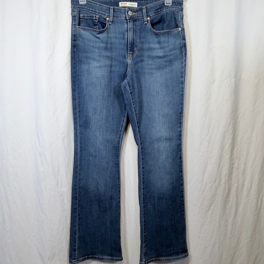 Signature by Levi Strauss & Co Bootcut Jeans Blue Mid-Rise 5-Pocket 10S W30 L30